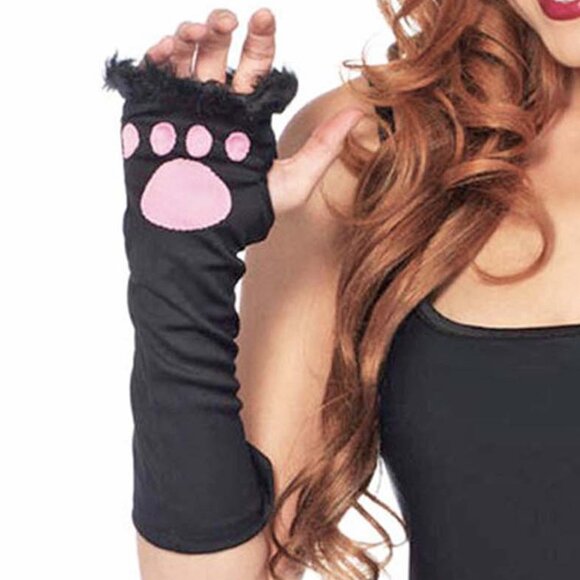 Pretty Kitty 3Pc Kit One Size OS Black Pink Roleplay Cosplay Costume Accessory - Picture 7 of 9